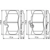 BOSCH stabdžių trinkelių rinkinys 0986494252 SEB000290