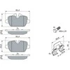 Bosch Stabdžių Trinkelių Rinkinys BMW 1 E81 E87 3 E90 E92 34216765421 34216765422