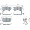 BOSCH stabdžių trinkelių rinkinys 0986494627 583021GA00