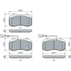 BOSCH stabdžių trinkelių rinkinys 0986494903 77364716