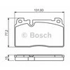 BOSCH stabdžių trinkelių rinkinys "Audi Q5" (8rb) 0986494702 8R0698151L