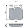 Bosch Stabdžių Trinkelių Rinkinys BMW M3 M4 M2 F30 F32 F22 F33 34216762221 34216762222