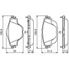 Bosch Stabdžių trinkelių rinkinys Citroen C4 C5 Aircross Peugeot 3008 308 508 1.2 1.5 1.6 2.0 4346.98.25 4346.98.26