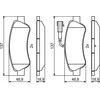 Bosch Stabdžių Trinkelių Rinkinys Citroen Relay Fiat Ducato Peugeot Boxer 2.0 2.2 3.0 110 130 150 160 180 9623500580 9623500680