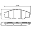 Bosch Stabdžių Trinkelių Rinkinys Toyota Hilux VII Pickup 2 0 2 5 D 4D 2 7 ATE 13034005073 13034005074