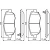 BOSCH stabdžių trinkelių rinkinys, diskinis stabdys 0986494211 D1060JX50B