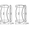 BOSCH stabdžių trinkelių rinkinys, diskinis stabdys 0986494871 044650W120