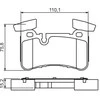 BOSCH stabdžių trinkelių rinkinys, diskinis stabdys 0986494411 A0004203400