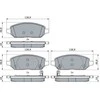 Bosch Stabdžių Trinkelių Rinkinys Diskinis Stabdys OPEL Karl Vauxhall Viva 1.0 73hp 75hp 1307447 1307448 1307449
