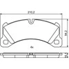 BOSCH stabdžių trinkelių rinkinys, diskinis stabdys 0986494757 9J1698151K