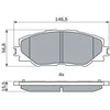 BOSCH stabdžių trinkelių rinkinys, diskinis stabdys 0986494174 0446512610