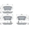 BOSCH stabdžių trinkelių rinkinys, diskinis stabdys 0986424959 58302S0A50