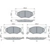 BOSCH stabdžių trinkelių rinkinys, diskinis stabdys 0986424892 04423812