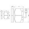 BOSCH stabdžių trinkelių rinkinys, diskinis stabdys 0986424240 97138389