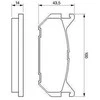 BOSCH stabdžių trinkelių rinkinys, diskinis stabdys 0986424266 GAYE2643Z
