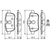 BOSCH stabdžių trinkelių rinkinys, diskinis stabdys 0986494450 34216867175