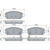 Bosch Stabdžių Trinkelių Rinkinys Diskinis Stabdys OPEL Karl Vauxhall Viva 1.0 73hp 75hp 1307447 1307448 1307449