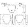 BOSCH stabdžių trinkelių rinkinys, diskinis stabdys 0986424690 4B0698151S