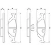 BOSCH stabdžių trinkelių rinkinys, diskinis stabdys 0986460996 34111165555