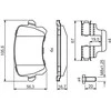 Bosch Stabdžių trinkelių rinkinys diskinis stabdys AUDI A6 Q3 SEAT Alhambra VW Passat Tiguan CC 1K0698451 1K0698451A 1K0698451B