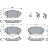 BOSCH stabdžių trinkelių rinkinys, diskinis stabdys 0986494676 0446502390