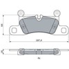 BOSCH stabdžių trinkelių rinkinys, diskinis stabdys 0986494977 7P0698451A
