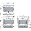 BOSCH stabdžių trinkelių rinkinys, diskinis stabdys 0986494891 0446622190