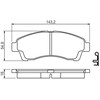 BOSCH stabdžių trinkelių rinkinys, diskinis stabdys 0986494503 UGY1-33-28Z
