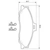 BOSCH stabdžių trinkelių rinkinys, diskinis stabdys 0986424720 UJY63323Z