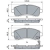 Bosch Stabdžių Trinkelių Rinkinys Mazda 2 Hatchback 1.3 1.4 1.5 1.6 DE DE3FS DE5FS