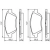 BOSCH stabdžių trinkelių rinkinys, diskinis stabdys 0986494438 1611140580