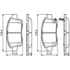 Bosch Stabdžių Trinkelių Rinkinys Diskinis Stabdys Toyota Yaris Corolla Celica Prius 04465-0E010 04465-0E020