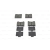 Bosch Stabdžių trinkelių rinkinys diskinis stabdys MERCEDES BENZ 280 SE 280 SEL 300 SEL 450 SEL