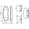 Bosch Stabdžių Trinkelių Rinkinys Diskinis Stabdys Mazda Mpv Ii 2 0 2 3 2 5 3 0 43022 43023 43024 43025