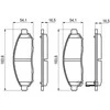 BOSCH stabdžių trinkelių rinkinys, diskinių stabdžių rinkinys 0986494151