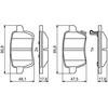 Bosch Stabdžių Trinkelių Rinkinys FIAT 500L Tipo Saloon Hatchback Estate 1.0 1.3 1.4 1.6 55212848 55212849 55212850