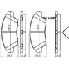 Bosch Stabdžių Trinkelių Rinkinys Honda Jazz City Insight CRZ 1.2 1.3 1.4 1.5 42441SRS004 42441SRS005 42441SRS006