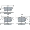 BOSCH stabdžių trinkelių rinkinys "Honda Civic" 0986424807 43022-T8M-G00