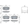 Bosch Stabdžių Trinkelių Rinkinys Hyundai Ix35 I30 KIA Cerato Cee'd 53300-2E000 53300-2E001