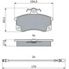 Bosch Stabdžių Trinkelių Rinkinys Lada Samara 1300 1500 Priora 2170 2115 2170 2115