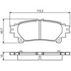 Bosch Stabdžių Trinkelių Rinkinys LEXUS RX III GS IV IS III RC TOYOTA Prius Plus Sienna III Mirai 04466 04467 04490 04491