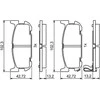 Bosch Stabdžių Trinkelių Rinkinys Mazda Mx5 II NB 1.6 16V 1597 ccm 110 AG 34116711850 34116711851