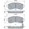 Bosch Stabdžių Trinkelių Rinkinys Mazda 2 Hatchback 1.3 1.4 1.5 1.6 DE DE3FS DE5FS