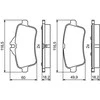 Bosch Stabdžių Trinkelių Rinkinys Mercedes Benz A Class Cla Gl Gla Gle Slc Slk 0004151080 0004151081