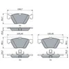 Bosch Stabdžių Trinkelių Rinkinys MERCEDES BENZ E Klase E240 E280 E320 E350 A0024310501 A0024310601