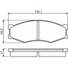 Bosch Stabdžių Trinkelių Rinkinys Nissan Bluebird T72 T12 U12 Navara D22 Pathfinder R50 40206AL000 40206AL010 40206AL020
