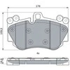 Bosch Stabdžių Trinkelių Rinkinys Porsche Cayenne 3.6 GTS 4.8 S 4.5 Turbo 4.8 04466 04467 04465 04464
