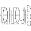 Bosch Stabdžių Trinkelių Rinkinys Subaru Impreza Legacy Forester Outback 26711AA000 26711AA001