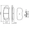 Bosch Stabdžių Trinkelių Rinkinys Subaru Forester II SG5 SG9 2.0 S Turbo 2.5 AWD 2.5 RX Nato 41170SC000 41170SC010