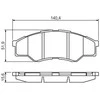 Bosch Stabdžių Trinkelių Rinkinys Toyota Hilux VII Pickup 2 0 2 5 D 4D 2 7 ATE 13034005073 13034005074
